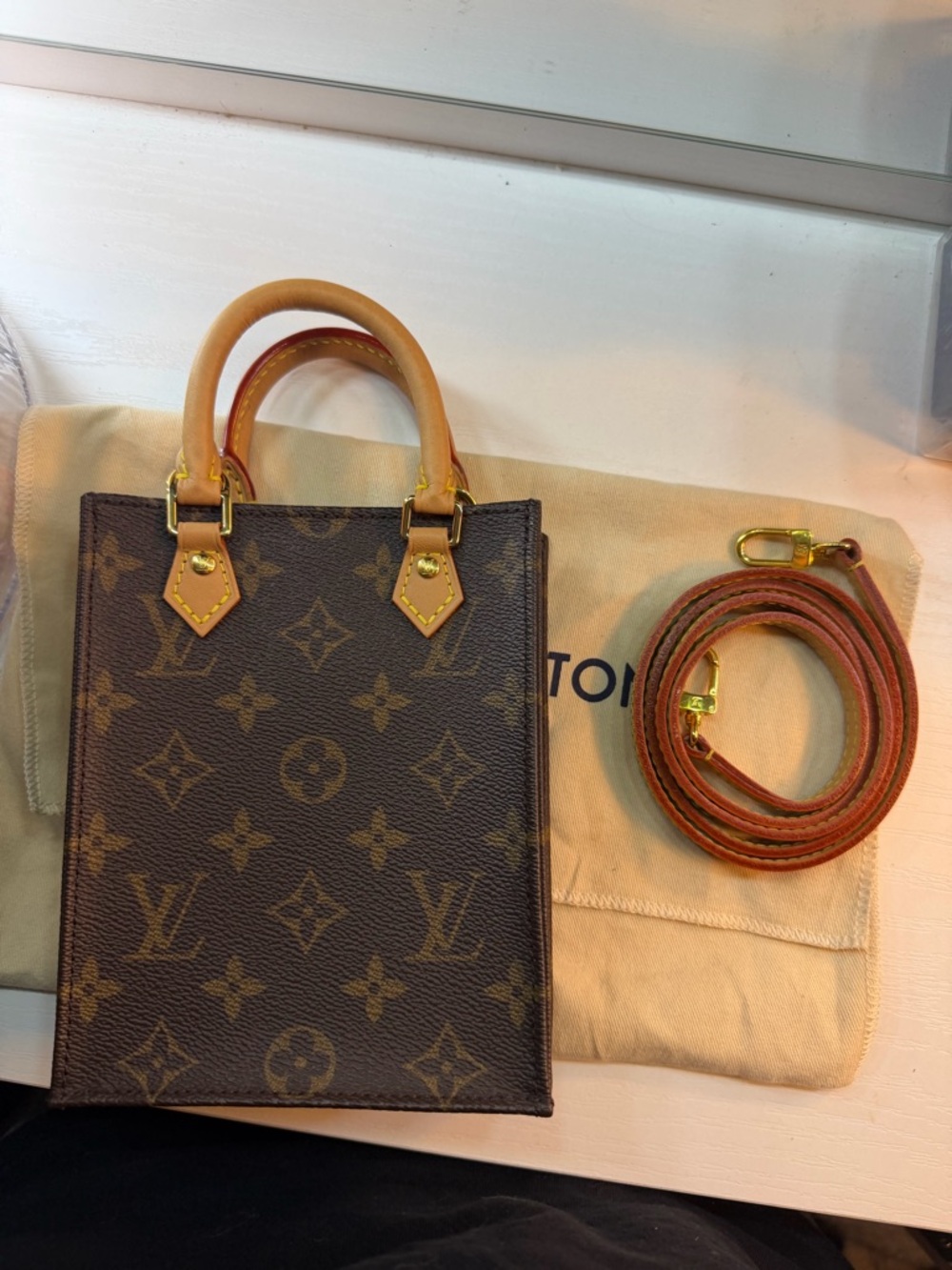 Louis Vuitton Monogram petit sac plat